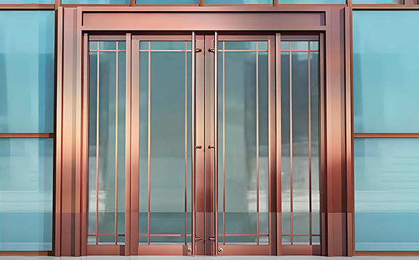 温宿玻璃地弹门